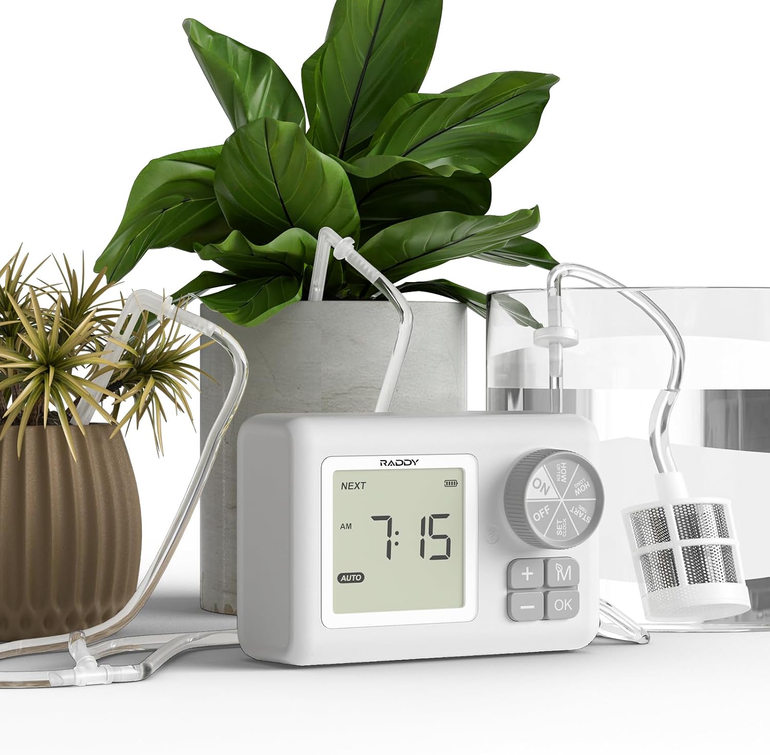 Kit d'arrosage goutte à goutte – avec port USB, rechargeable, avec écran