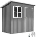 Abri de Jardin Outsunny 2,55 m² en Acier avec Fenêtre et Porte Verrouillable