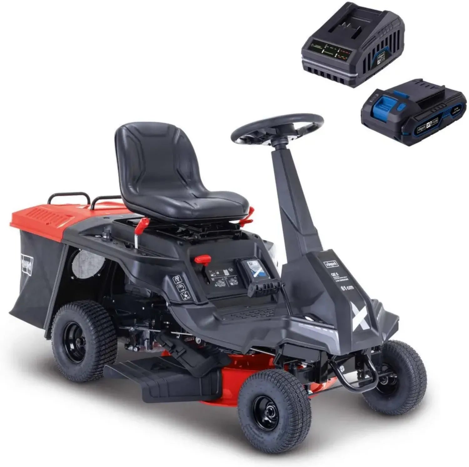 Tondeuse Autoportée Essence 6 CV, Largeur 61 cm, Réglages Hauteur x5