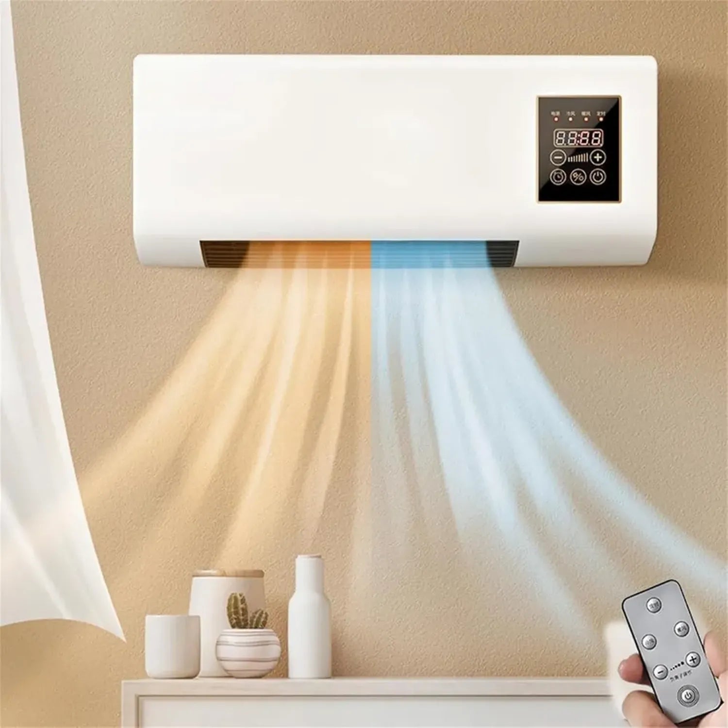 Climatiseur Mural Compact avec Télécommande pour Maison