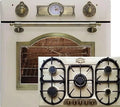 Ensemble Cuisinière à Gaz Kaiser Empire Ivoire avec Four et Plaque de Cuisson 90 cm