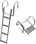 Échelle Télescopique en Acier Inoxidable 4 Marches pour Bateau et Piscine - Capacité 227 kg