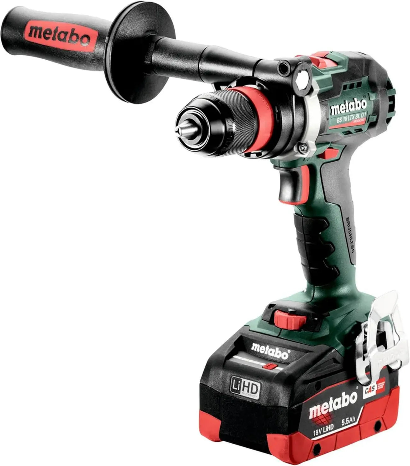 Perceuse-visseuse sans fil 18V METABO 2x 5,5Ah LiHD BS 18 LTX BL Q I avec coffret MetaBox