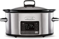 Crockpot Slow Cooker Numérique Programmable 5,6L en Acier Inoxydable