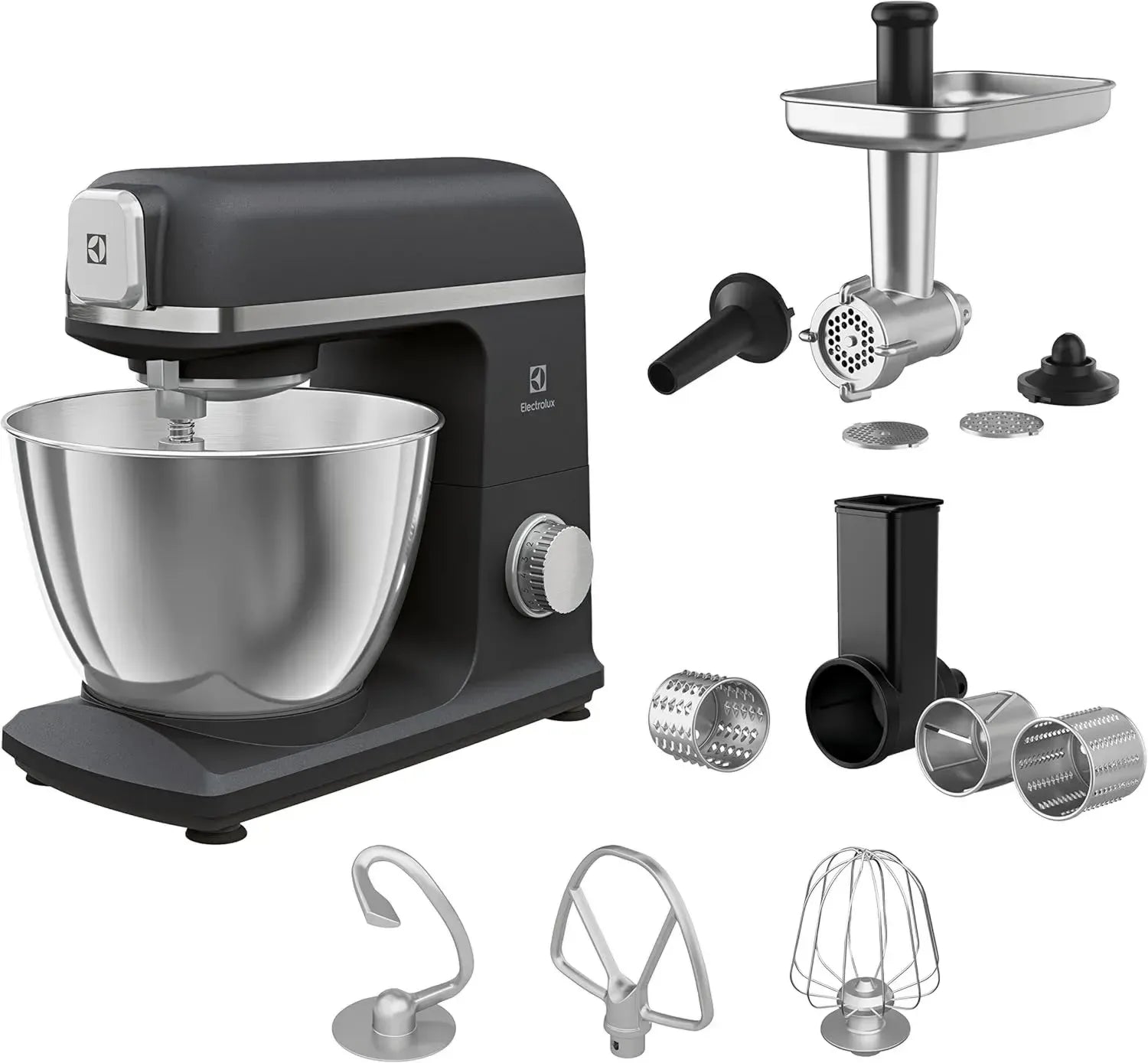Robot de Cuisine Electrolux 5L 1200W, Noir et Gris