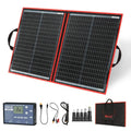 Kit Solaire Portable 100W Pliable Monocristallin avec Régulateur USB pour Batteries 12V