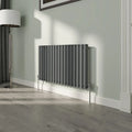 Radiateur Colonne Ovale Design 600x1003 mm Anthracite Chauffage Central