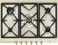 SMEG Plaque de Cuisson Gaz 5 Feux Émaillée SRV876POGH
