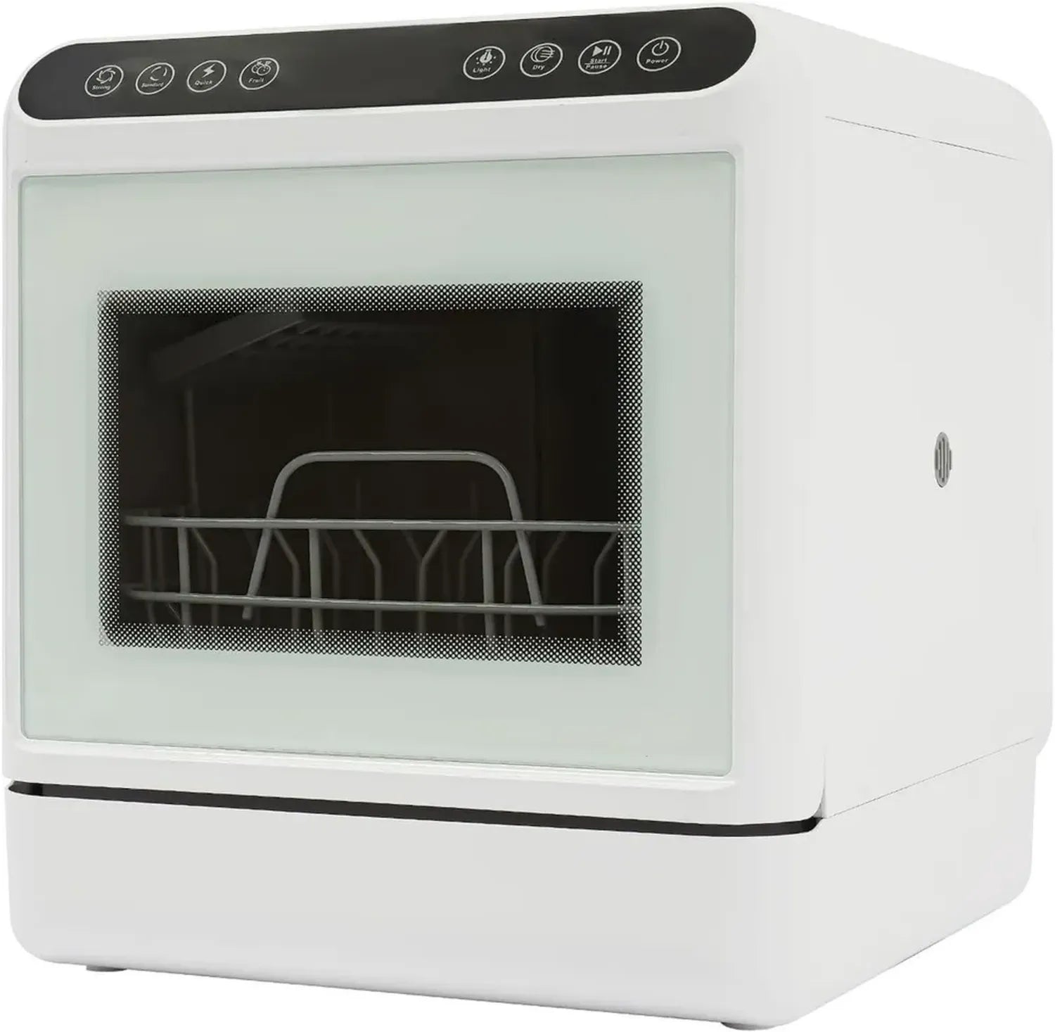 Lave-Vaisselle Compact 6L, 6 Couverts, 4 Programmes, Séchage à Air et Stockage Antibactérien