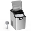 Machine à glaçons compacte en acier inoxydable, 20 kg/24 h, avec fonction autonettoyante et minuterie