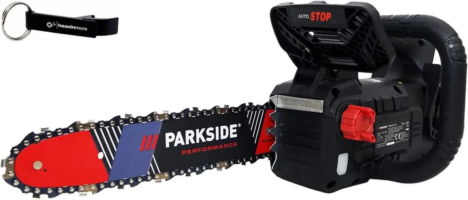 Tronçonneuse Sans Fil 40 V Parkside Performance avec Porte-clés
