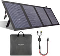 Chargeur solaire pliable 220W, cellules bifaciales monocristallines, résistant à l'eau, pour camping et véhicule, avec support et sac