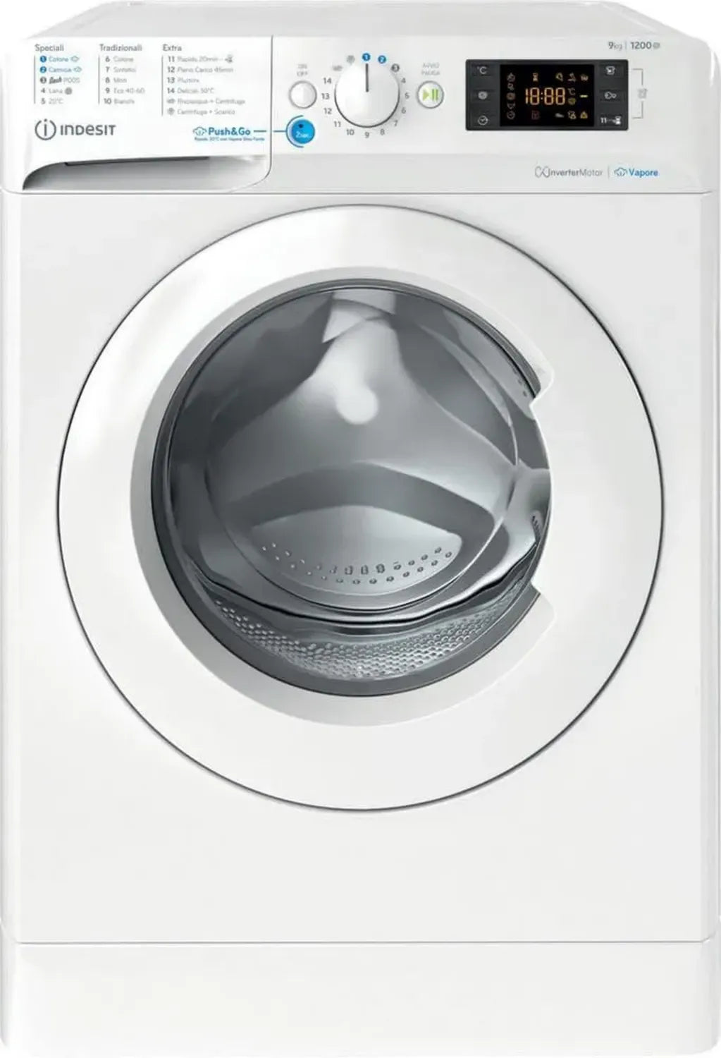 Lave-linge frontal 9 kg 1200 trs/min avec affichage numérique