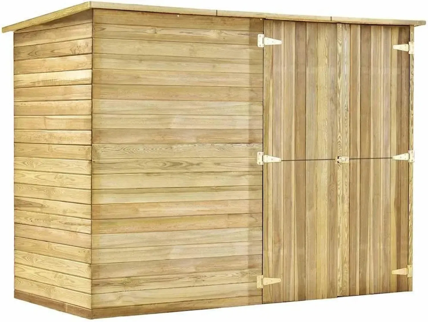 Abri à Vélos en Bois de Pin 232x110x170 cm pour Jardin