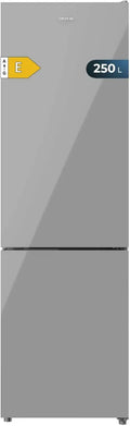 Réfrigérateur Combi Cecotec Bolero 250L Verre Gris, No Frost, Classe E