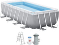 Intex Piscine Hors Sol Prism Frame Rectangulaire 4x2x1m