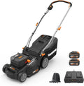 Tondeuse à Gazon Sans Fil Worx 40V 37cm - Pour Jardins Moyens à Grands - 2 Batteries Incluses