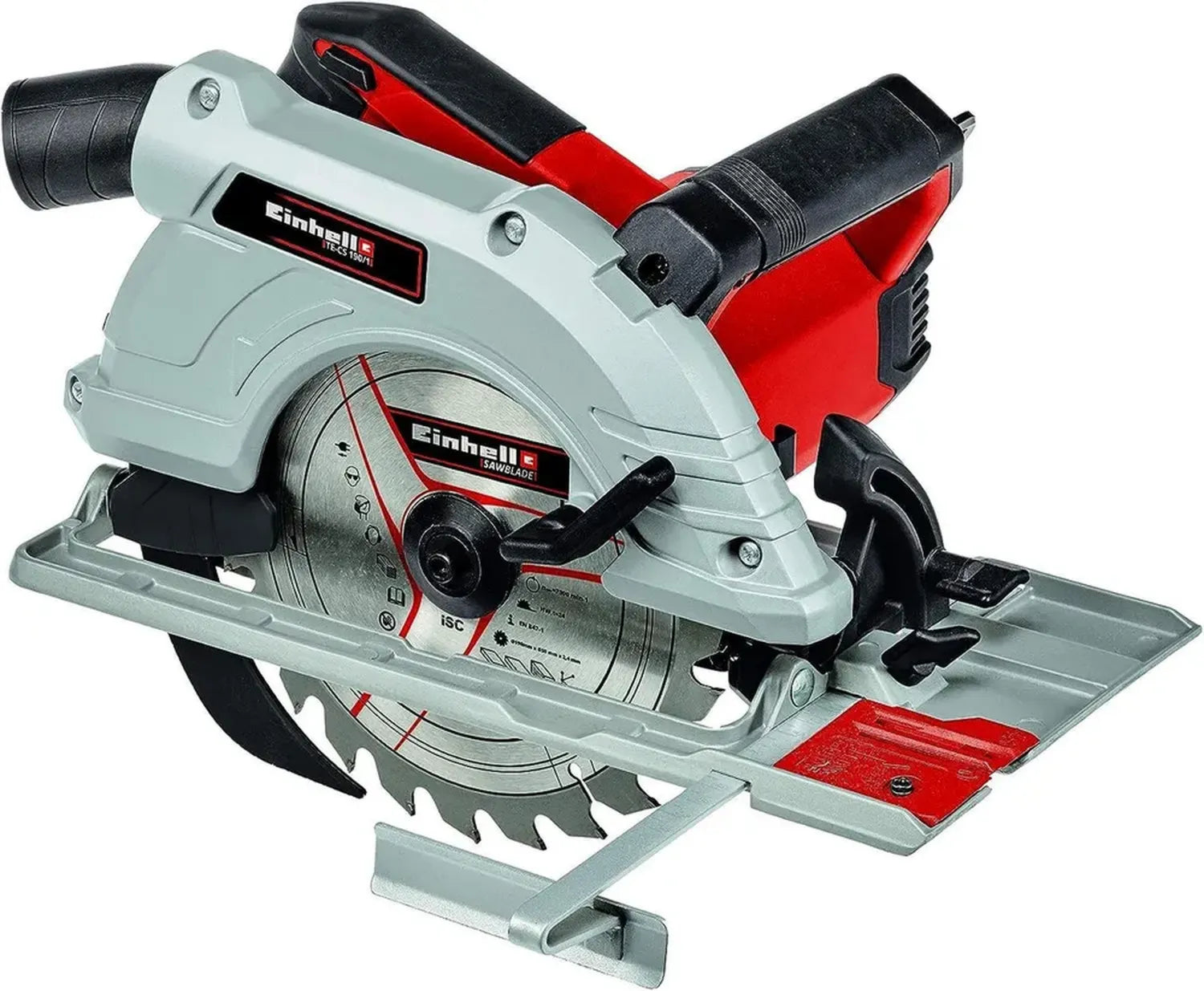 Einhell Scie Circulaire 190mm TE-CS 190/1, 1500W, 5500 tr/min, Lame Carbure de Tungstène Incluse
