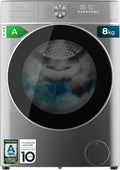 Lave-linge frontal Cecotec 8kg Bolero DressCode 8800, Inverter, 1400 tr/min, 2000W, 16 programmes, faible consommation, SteamMax, écran XXL