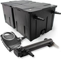 Kit complet SunSun pour bassin: Filtre biologique CBF-350B, Pompe de filtration NEO10000 10000l/h 80W, Clarificateur UVC CUV-336 36W