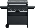 Barbecue à Gaz Campingaz 4 Brûleurs Inox, Thermomètre, InstaClean, Récupérateur de Graisse, Étagères Latérales