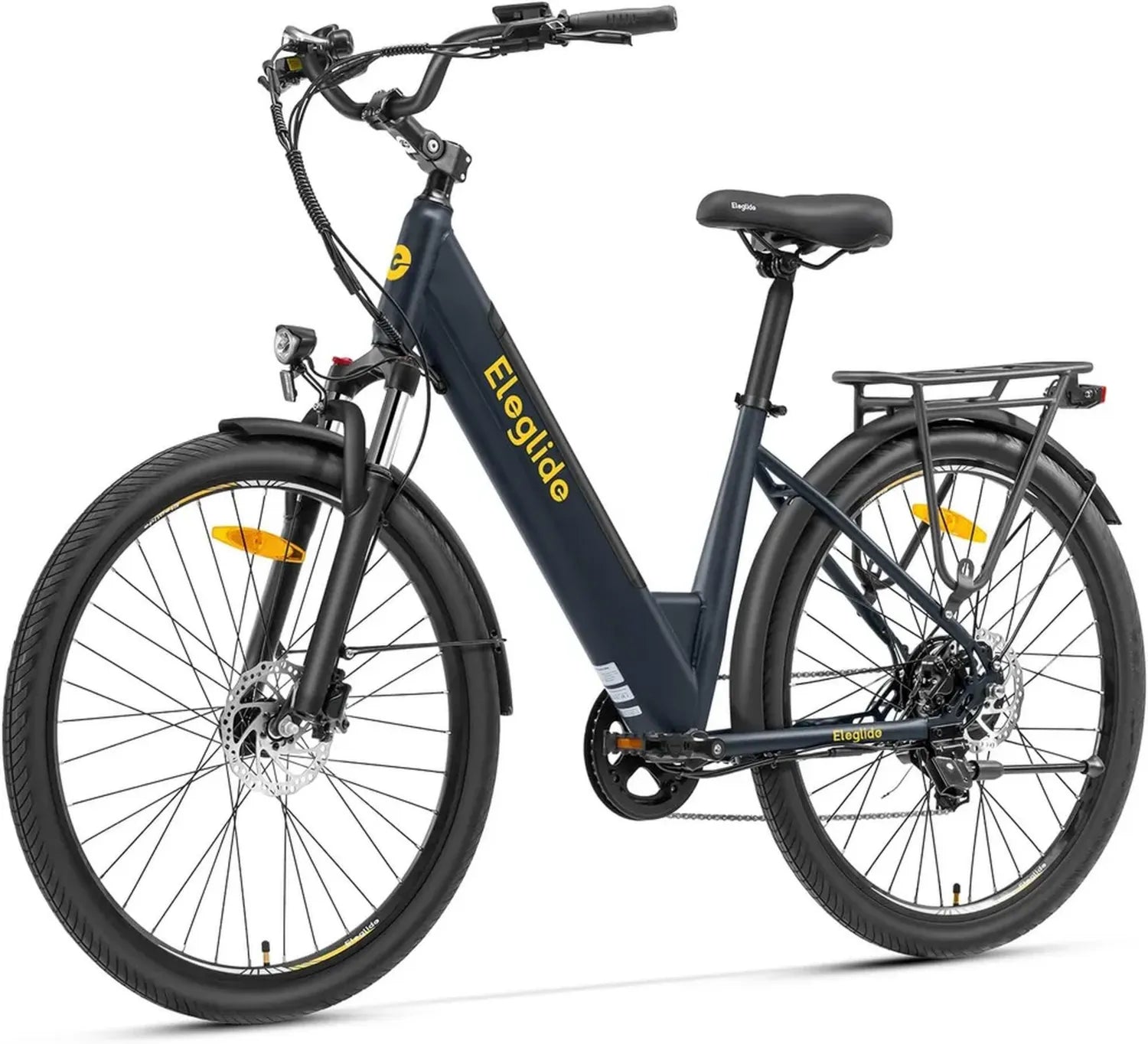 Vélo Électrique Urbain Eleglide T2 250W, Autonomie 100KM, Freins Hydrauliques, Batterie 486Wh, pour Homme et Femme, 27.5'