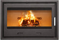 Insert à bois haute efficacité 14 kW pour cheminée en ambre, cassette de chantier, chauffage par convection