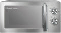 Micro-ondes Inox 20L 800W Russell Hobbs - 5 niveaux, décongélation, nettoyage facile