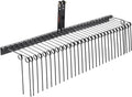 Râteau Paysager VEVOR 1830 mm avec 32 Dents en Acier, Fixation Catégorie 1 pour Tracteur, Idéal pour Jardin